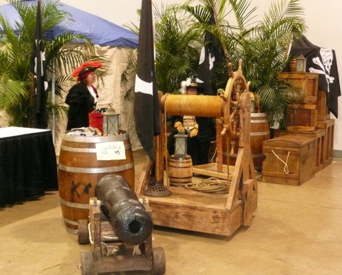 pirate theme trade show booth